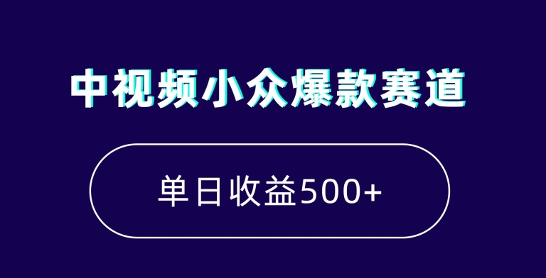中视频小众爆款赛道，7天涨粉5万+，小白也能无脑操作，轻松月入上万【揭秘】-温暖资源库
