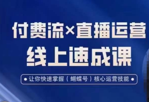视频号付费流实操课程，付费流✖️直播运营速成课，让你快速掌握视频号核心运营技能-温暖资源库