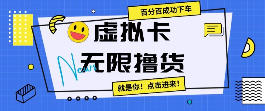虚拟卡无限撸货，百分百成功下车【仅揭秘】-温暖资源库