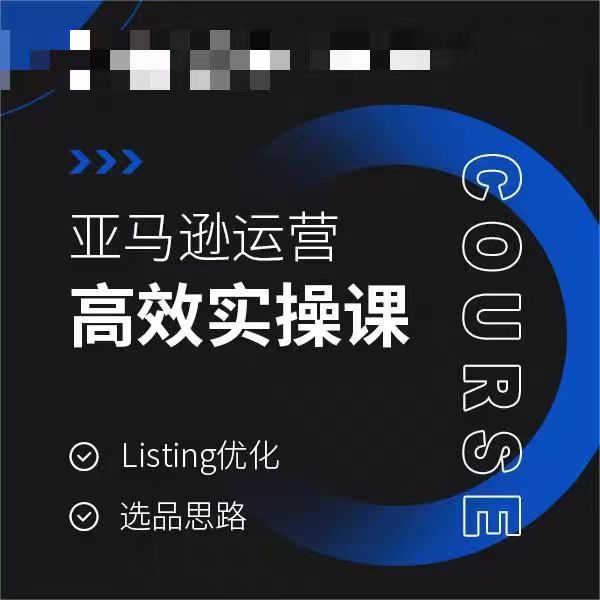 亚马逊运营高效实操课，Listing优化，选品思路-温暖资源库