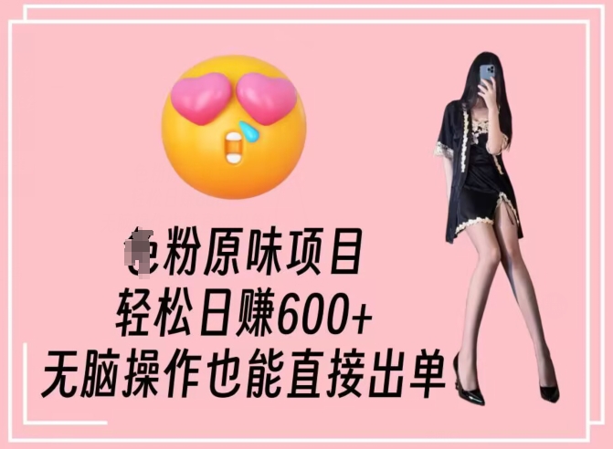 男粉原味项目，轻松日赚800+，无脑操作也能直接出单【揭秘】-温暖资源库