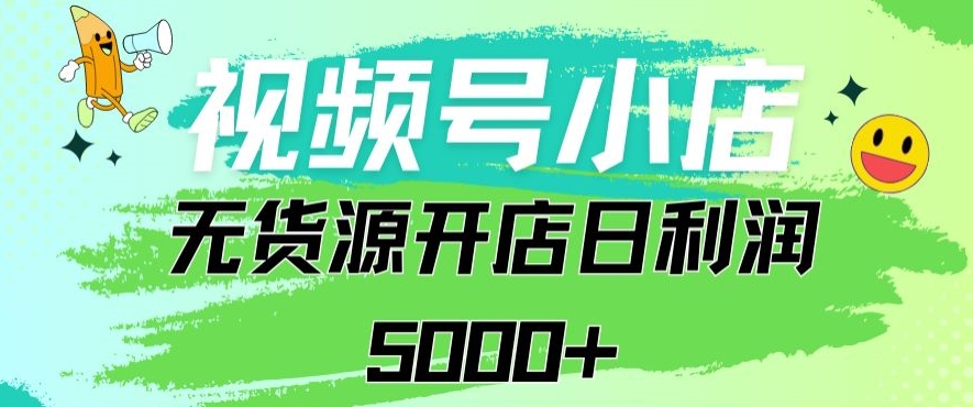 视频号无货源小店从0到1日订单量千单以上纯利润稳稳5000+【揭秘】-温暖资源库