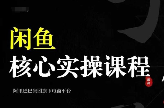 2024闲鱼核心实操课程，从养号、选品、发布、销售，教你做一个出单的闲鱼号-温暖资源库
