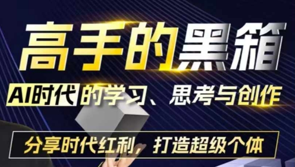 高手的黑箱：AI时代学习、思考与创作-分红时代红利，打造超级个体-温暖资源库