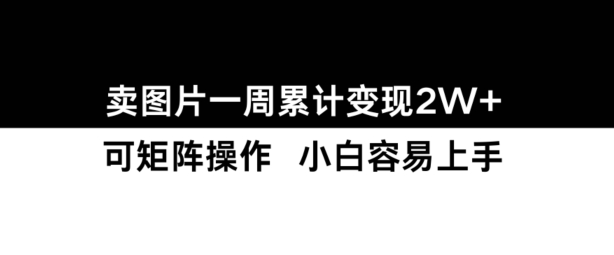 小红书【卖图片】一周累计变现2W+小白易上手-温暖资源库