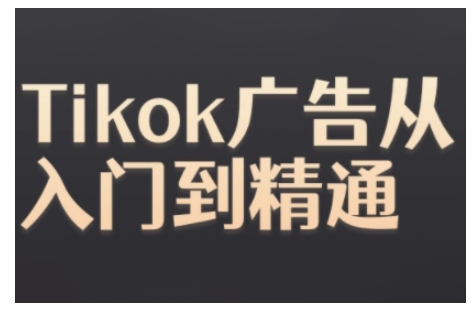 Tiktok Ads实操教程，Tiktok广告从入门到精通-温暖资源库