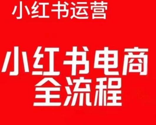 红薯电商实操课，小红书电商全流程-温暖资源库