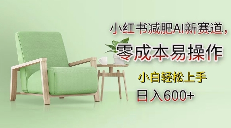 小红书减肥AI新赛道，零成本易操作，日入多张，小白轻松上手【揭秘】-温暖资源库