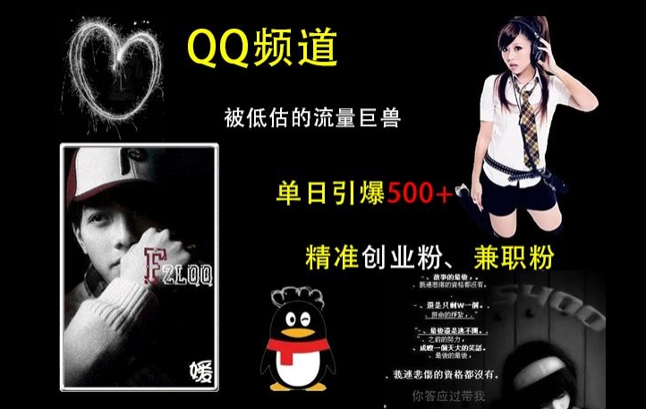 QQ频道：被低估的流量巨兽，单日引爆500+精准创业粉、兼职粉的引流秘籍-温暖资源库