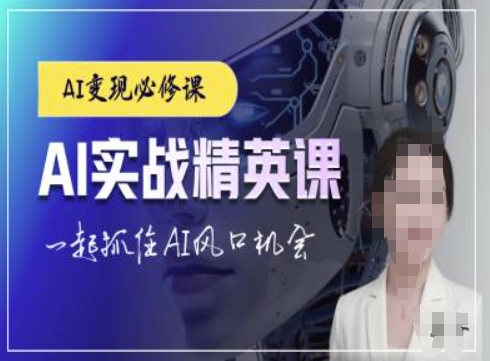 AI实战精英课，chatgptAI实战教程，一起抓住AI风口的机会-温暖资源库