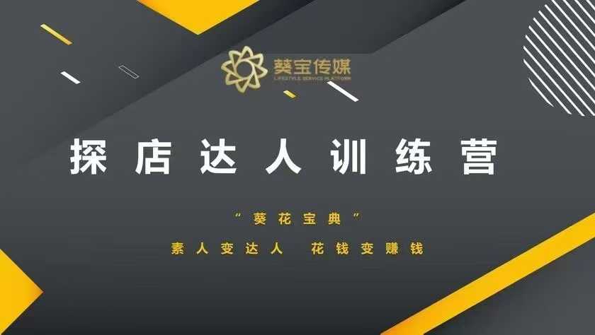 探店达人训练营，素人变达人，花钱变赚钱-温暖资源库