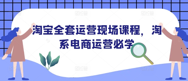 淘宝全套运营现场课程，淘系电商运营必学-温暖资源库