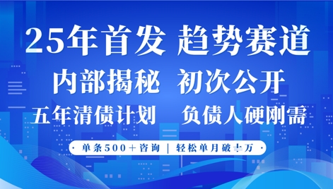 2025年首次公开，真正的事业型赛道，客咨不断，单月轻松破W-温暖资源库