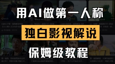 用AI做第一人称独白影视解说，手把手教学，保姆级教程-温暖资源库