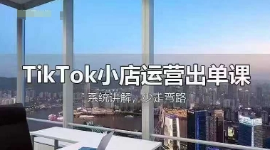 TikTok小店运营出单课，从开店选品、运营出单、发货回款，进行全流程讲解-温暖资源库