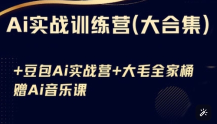 Ai实战训练营合集(豆包Ai+KiMi应用+Ai音乐)，基础操作到高级技巧的多个方面-温暖资源库
