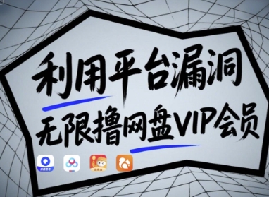 利用平台漏洞，无限撸网盘VIP会员，用户亲测有效!【漏洞原理+操作演示】-温暖资源库
