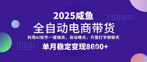 全网首发【闲鱼全自动电商带货】三年磨一剑，一朝露锋芒，单月稳定变现8k+【揭秘】-温暖资源库