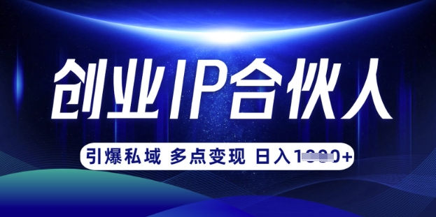 云帆·创业ip合伙人打造3.0，从0到1教你做网创，实现月入过W-温暖资源库