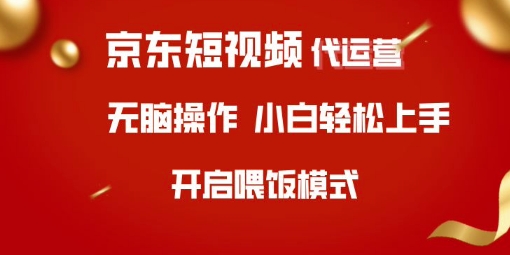 京东短视频代运营，全程喂饭，小白轻松上手【揭秘】-温暖资源库